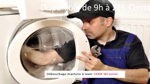 Débouchage machine à laver
